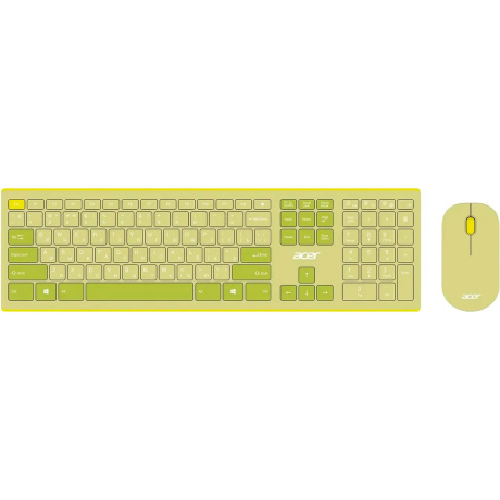 Клавиатура + мышь Acer OCC205 зеленый/желтый (ZL.ACCEE.00E)