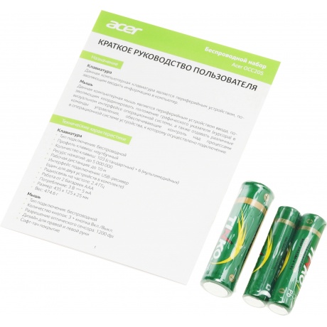 Клавиатура + мышь Acer OCC205 зеленый/желтый (ZL.ACCEE.00E) - фото 23