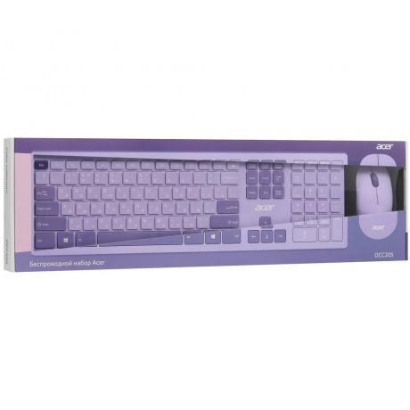 Клавиатура + мышь Acer OCC205 фиолетовый (ZL.ACCEE.00D) - фото 10