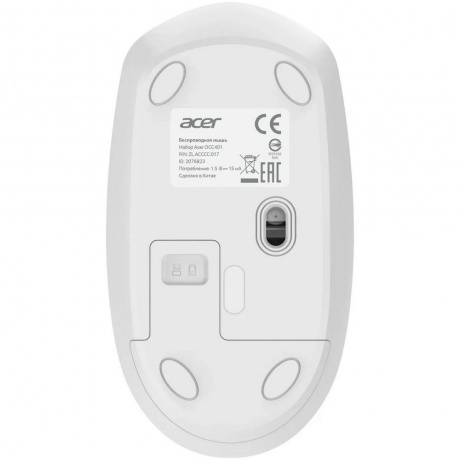 Клавиатура + мышь Acer OCC401 белый (ZL.ACCCC.017) - фото 4