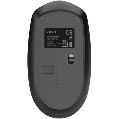 Клавиатура + мышь Acer OCC401 черный (ZL.ACCCC.016) - фото 5