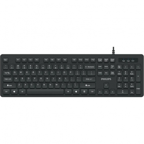 Клавиатура проводная Philips SPK6264B/60 чёрный - фото 2