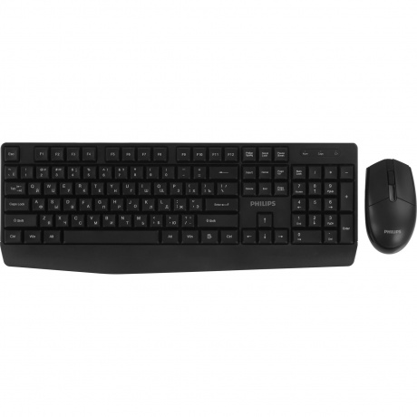Клавиатура + мышь Philips SPT6337 (SPT6337B/60) чёрный - фото 1