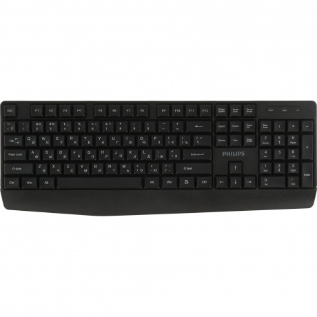Клавиатура + мышь Philips SPT6337 (SPT6337B/60) чёрный - фото 2