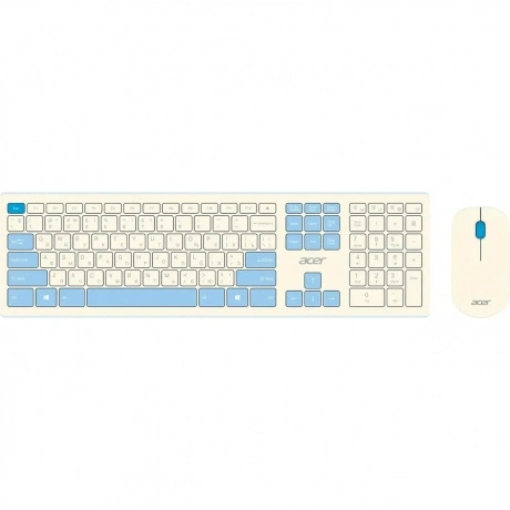 Клавиатура + мышь Acer OCC205 (ZL.ACCEE.00C) клав:белый, мышь:бе...
