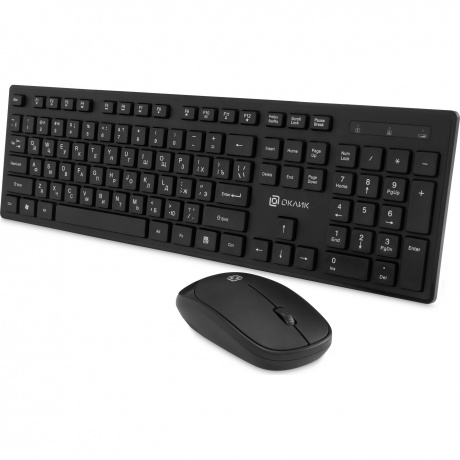 Клавиатура + мышь Oklick S255W Black USB (1909361) - фото 1