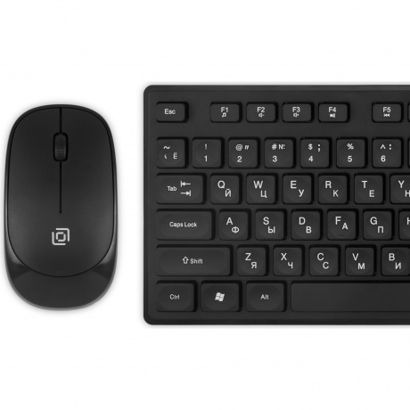 Клавиатура + мышь Oklick S255W Black USB (1909361) - фото 5