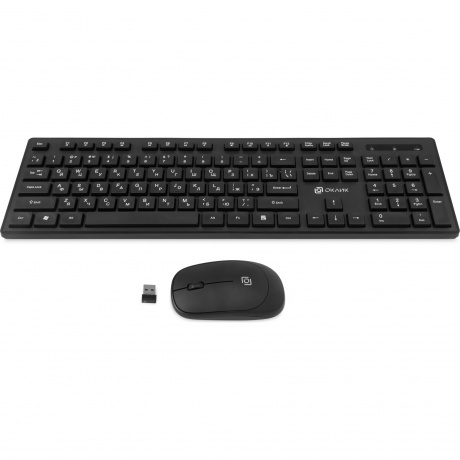 Клавиатура + мышь Oklick S255W Black USB (1909361) - фото 6