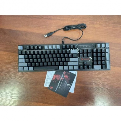 Клавиатура A4Tech Bloody B808N черный/серый хорошее состояние - фото 5