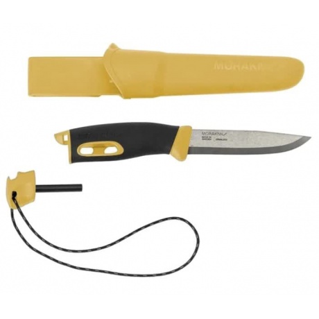 Нож Morakniv Spark Yellow 13573 - длина лезвия 104мм - фото 1