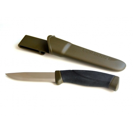 Нож Morakniv Companion MG (S) Khaki - длина лезвия 104мм - фото 1