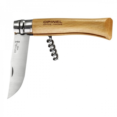 Нож Opinel №10 со штопором 001410 - длина лезвия 100мм - фото 6