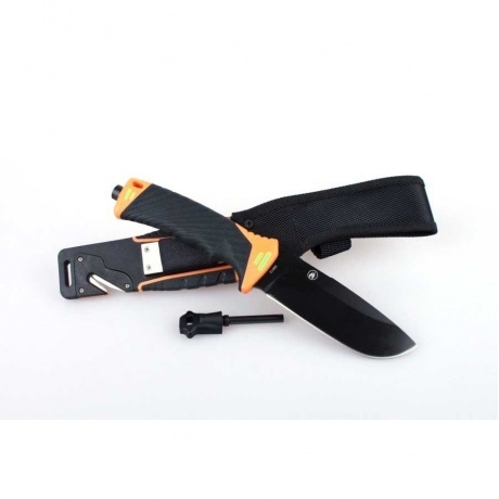 Нож Ganzo G8012 оранжевый, с чехлом - фото 4