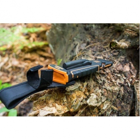 Нож Ganzo G8012 оранжевый, с чехлом - фото 6