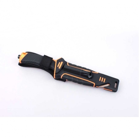 Нож Ganzo G8012 оранжевый, с чехлом - фото 2