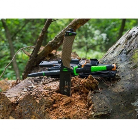 Нож Ganzo G8012 светло-зеленый, с чехлом - фото 9