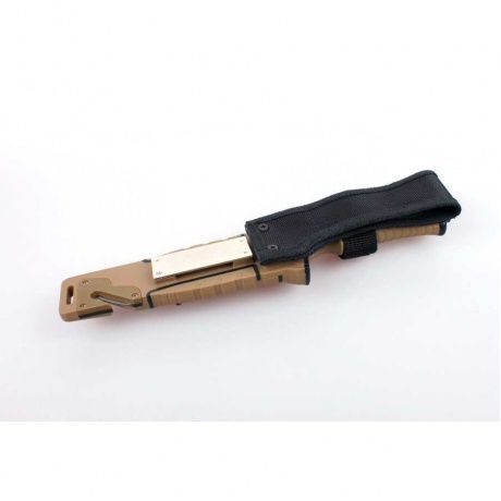 Нож Ganzo G8012 пустынный желтый, с чехлом - фото 3