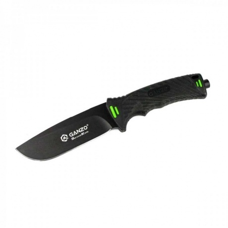 Нож Ganzo G8012 черный, с чехлом - фото 2