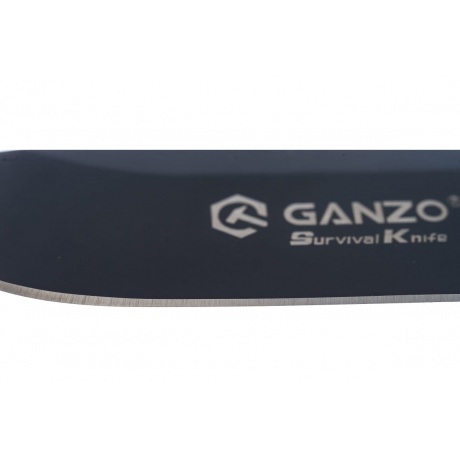 Нож Ganzo G8012 черный, с чехлом - фото 8