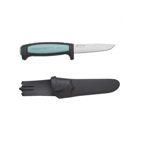 Нож Morakniv Flex, нержавеющая сталь, черный/голубой - фото 2