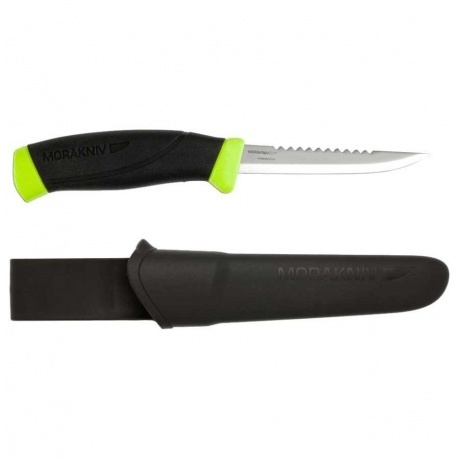 

Нож Morakniv Fishing Comfort Serrated Edge, черный/зеленый