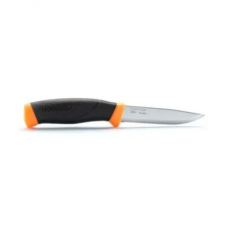 Нож Morakniv Companion F Serrated, нержавеющая сталь, оранжевый