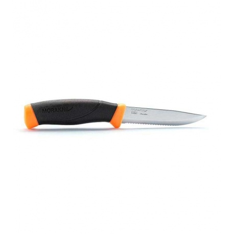Нож Morakniv Companion F Serrated, нержавеющая сталь, оранжевый - фото 1