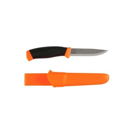 Нож Morakniv Companion Orange, нержавеющая сталь, оранжевый - фото 2