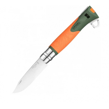 Нож Opinel №12 Explore, оранжевый, блистер - фото 1