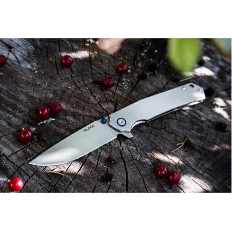 Нож Ruike P801, серебряно-синий - фото 6
