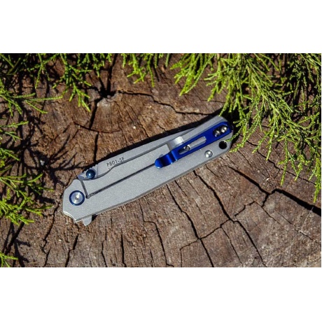 Нож Ruike P801, серебряно-синий - фото 8