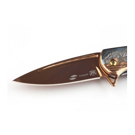 Нож Stinger, 84 мм, бронзовый - фото 4