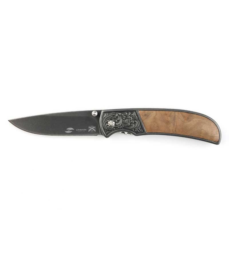 Нож Stinger, 71 мм, коричневый нож stinger 85 мм черный