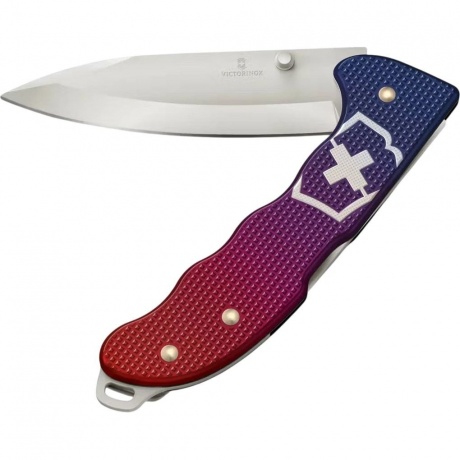 

Нож Victorinox Evoke Alox, 136 мм, 4 функции, синий/красный подар.коробка