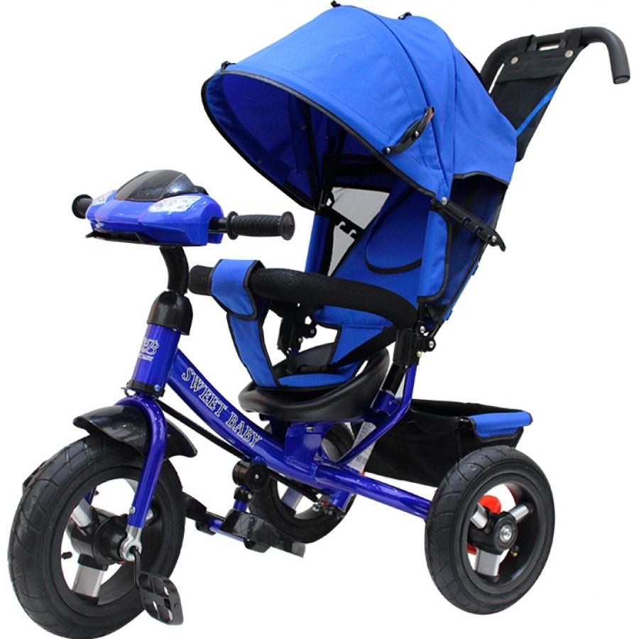 Велосипед трехколесный Sweet Baby Mega Lexus Trike Blue (10/12, Air, Music bar)