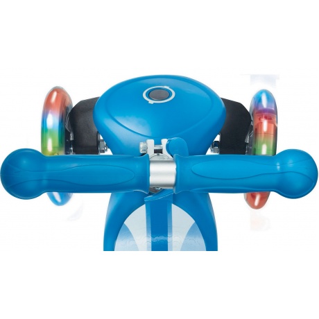 Самокат детский Y-Scoo Globber Primo Fantasy Smiling Sky Blue со светящимися колесами - фото 9