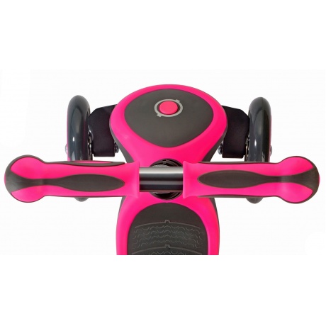 Самокат детский Y-Scoo Globber Primo Plus Titanium Neon Pink со светящимися колесами - фото 10