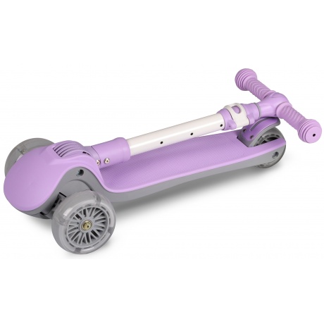 Самокат детский INDIGO FAST трехколесный до 50 кг IN244 Фиолетовый - фото 3
