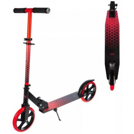 Самокат X-Match Delta 200 мм PU,красный 641369 - фото 5
