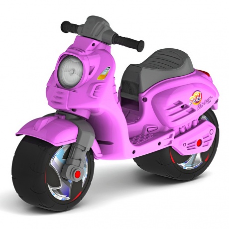 Каталка-мотоцикл RT СКУТЕР цвет розовый  - фото 1