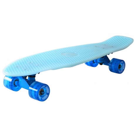 Скейт Y-Scoo Big Fishskateboard Glow 27 Blue-Blue 402E-B - фото 4