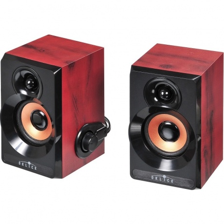 Колонки Oklick OK-161 2.0 темное дерево 6Вт - фото 2