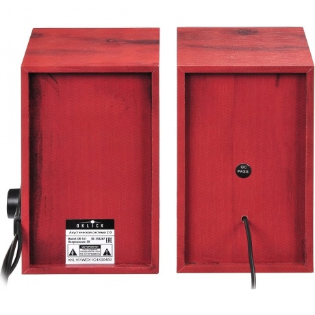 Колонки Oklick OK-161 2.0 темное дерево 6Вт - фото 3