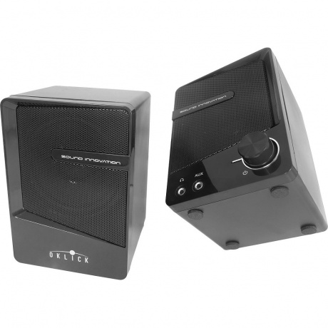 Колонки Oklick OK-126 2.0 черный 6Вт - фото 4