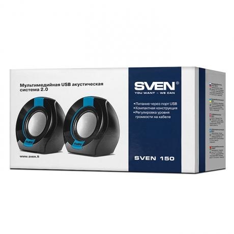 Колонки Sven 150 SV-013509 Black-Blue - фото 4