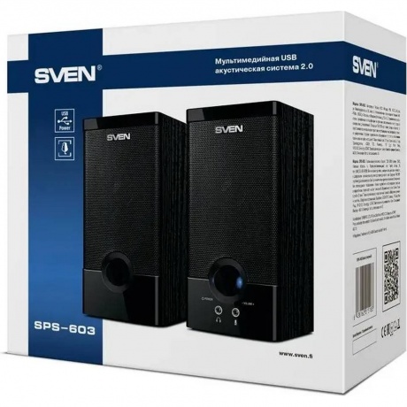 Колонки SVEN SPS-603 черный (SV-015183) - фото 6