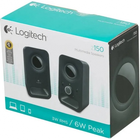 Колонки Logitech Z150 2.0 черный 3Вт - фото 7