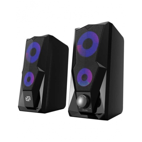 Колонки Oklick OK-127 2.0 черный 6Вт - фото 2