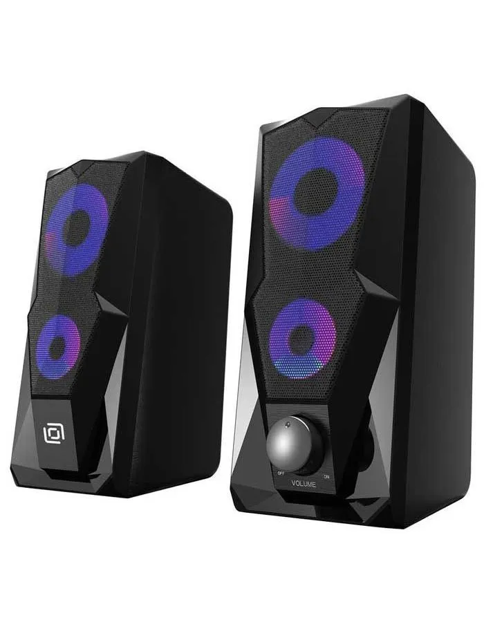 Колонки Oklick OK-127 2.0 черный 6Вт - фото 2