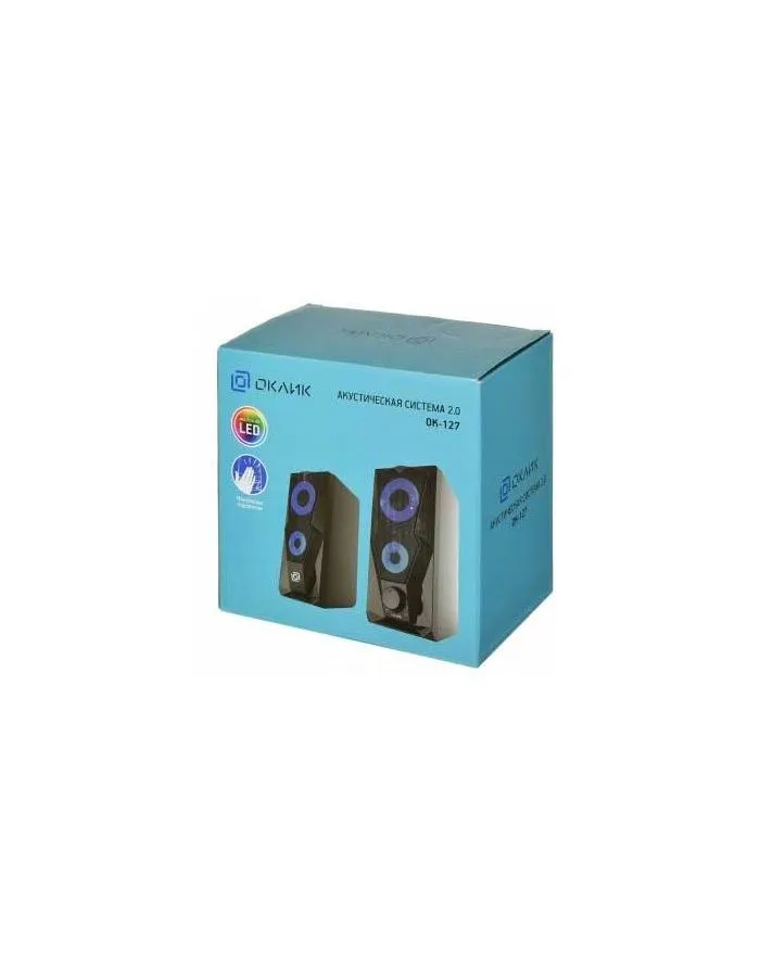 Колонки Oklick OK-127 2.0 черный 6Вт - фото 10
